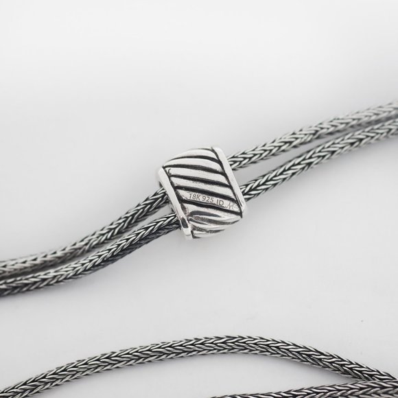 Robert Manse Bali Romanse 925 Silver Gemstone  Lariat Necklace - Picture 4 of 4